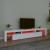 Comode TV cu lumini LED, alb，215x36,5x40 GartenMobel Dekor