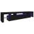 Comodă TV cu lumini LED, negru, 215x36,5x40 cm GartenMobel Dekor