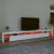 Comodă TV cu lumini LED, alb, 290x36,5x40 cm GartenMobel Dekor