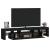 Comodă TV cu lumini LED, negru, 200x36,5x40 cm GartenMobel Dekor