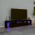 Comodă TV cu lumini LED, negru, 200x36,5x40 cm GartenMobel Dekor