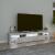 Comodă TV cu lumini LED, gri beton, 200x36,5x40 cm GartenMobel Dekor