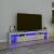 Comodă TV cu lumini LED, gri beton, 200x36,5x40 cm GartenMobel Dekor