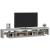 Comodă TV cu lumini LED, gri beton, 260x36,5x40cm GartenMobel Dekor