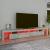 Comodă TV cu lumini LED, gri beton, 260x36,5x40cm GartenMobel Dekor