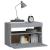 Noptiere cu lumini LED, gri sonoma, 60x35x40 cm GartenMobel Dekor