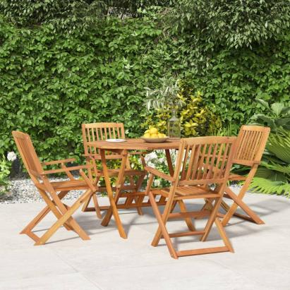 Set mobilier de grădină, 5 piese, lemn masiv de acacia GartenMobel Dekor
