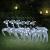 Reni de Crăciun, 6 buc., alb, 120 LED-uri GartenMobel Dekor
