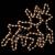 Figurină ren de Crăciun cu LED, 2 buc., alb cald, 57x55x4,5 cm GartenMobel Dekor