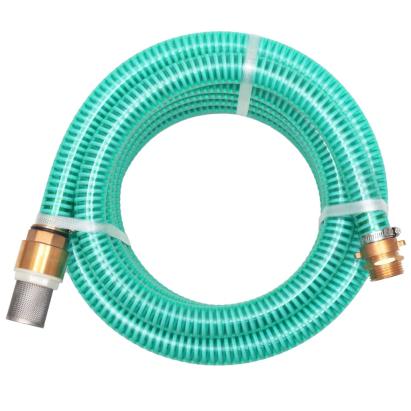 Furtun de aspirație, conectori de alamă, 7 m,  25 mm, verde GartenMobel Dekor