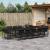 Set mobilier de grădină cu perne, 15 piese, negru, poliratan GartenMobel Dekor