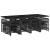 Set mobilier de grădină cu perne, 13 piese, negru, poliratan GartenMobel Dekor