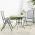 Set scaune de grădină rabatabile, 3 buc., antracit, oțel vopsit GartenMobel Dekor