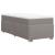 Pat box spring cu saltea, gri taupe, 90x200 cm, textil GartenMobel Dekor