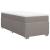 Pat box spring cu saltea, gri taupe, 90x200 cm, textil GartenMobel Dekor