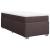 Pat box spring cu saltea, maro închis, 100x200 cm, textil GartenMobel Dekor