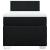 Pat box spring cu saltea, negru, 90x190 cm, textil GartenMobel Dekor