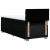 Pat box spring cu saltea, negru, 90x190 cm, textil GartenMobel Dekor