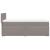Pat box spring cu saltea, gri taupe, 90x200 cm, textil GartenMobel Dekor