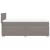 Pat box spring cu saltea, gri taupe, 90x190 cm, textil GartenMobel Dekor