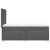 Pat box spring cu saltea, gri închis, 80x200 cm, textil GartenMobel Dekor