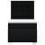 Pat box spring cu saltea, negru, 80x200 cm, textil GartenMobel Dekor