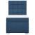 Pat box spring cu saltea, albastru, 90x190 cm, textil GartenMobel Dekor