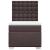 Pat box spring cu saltea, maro închis, 90x190 cm, textil GartenMobel Dekor