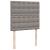 Pat box spring cu saltea, gri taupe, 90x190 cm, textil GartenMobel Dekor