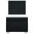 Pat box spring cu saltea, negru, 90x200 cm, textil GartenMobel Dekor