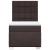 Pat box spring cu saltea, maro închis, 90x200 cm, textil GartenMobel Dekor