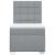 Pat box spring cu saltea, gri deschis, 100x200 cm, textil GartenMobel Dekor