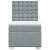 Pat box spring cu saltea, gri deschis, 100x200 cm, textil GartenMobel Dekor
