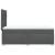 Pat box spring cu saltea, gri închis, 90x190 cm, textil GartenMobel Dekor