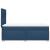 Pat box spring cu saltea, albastru, 90x190 cm, textil GartenMobel Dekor