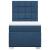 Pat box spring cu saltea, albastru, 90x190 cm, textil GartenMobel Dekor