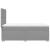 Pat box spring cu saltea, gri deschis, 90x200 cm, textil GartenMobel Dekor