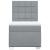 Pat box spring cu saltea, gri deschis, 90x200 cm, textil GartenMobel Dekor