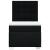 Pat box spring cu saltea, negru, 90x200 cm, textil GartenMobel Dekor