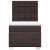 Pat box spring cu saltea, maro închis, 90x200 cm, textil GartenMobel Dekor