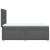 Pat box spring cu saltea, gri închis, 90x200 cm, textil GartenMobel Dekor