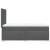 Pat box spring cu saltea, gri închis, 100x200 cm, textil GartenMobel Dekor