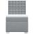 Pat box spring cu saltea, gri deschis, 100x200 cm, textil GartenMobel Dekor
