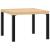 Masă cafea grădină negru 55x55x39,5cm oțel vopsit electrostatic GartenMobel Dekor
