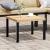 Masă cafea grădină negru 55x55x39,5cm oțel vopsit electrostatic GartenMobel Dekor