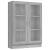 Dulap vitrină, gri sonoma, 82,5x30,5x115 cm, lemn prelucrat GartenMobel Dekor