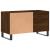Dulap pentru discuri stejar maro, 85x38x48 cm, lemn prelucrat GartenMobel Dekor