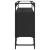 Dulap, blat din sticlă negru 98x35x81 cm lemn prelucrat GartenMobel Dekor