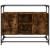 Dulap, blat din sticlă stejar fumuriu 98x35x81cm lemn prelucrat GartenMobel Dekor