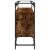 Dulap, blat din sticlă stejar fumuriu 98x35x81cm lemn prelucrat GartenMobel Dekor